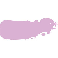 Abstract Purple Brush Stroke with Transparent Background