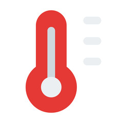 Thermometer Flat Icon Vector, Colorful Medical and Healthcare Symbol for Hospital and Doctor Concept
