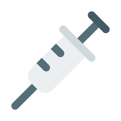Syringe Flat Icon Vector, Colorful Medical and Healthcare Symbol for Hospital and Doctor Concept