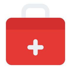 Obraz premium First Aid Kit Flat Icon Vector, Colorful Medical and Healthcare Symbol for Hospital and Doctor Concept