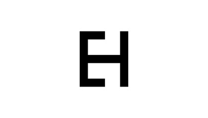 HE initial EH letter logo type mark icon vector template