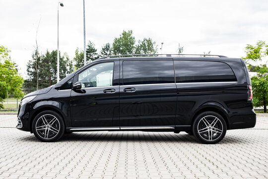 Poland, Stalowa Wola - 11 July, 2025: Mercedes-Benz VITO 300d 4MATIC with four-wheel drive, equipped with a 1950 cm3 turbo diesel engine 237 HP (174 kW).