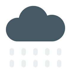 Drizzle Flat Icon Vector, Colorful Weather and Climate Symbol for Forecast and Meteorology Concept