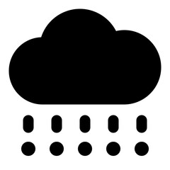 Hail Glyph Icon Vector, Solid Weather and Climate Symbol for Forecast and Meteorology Concept