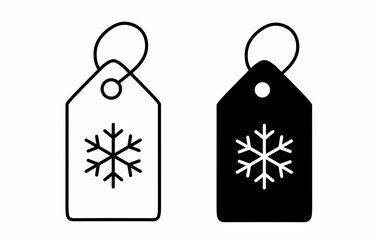 Tag icon set isolated on white background