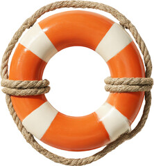 Life buoy isolated on transparent background