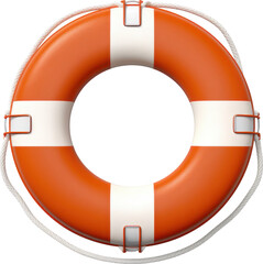 Lifebuoy isolated on transparent background