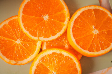 orange slices background