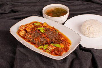 Ikan goreng sambalado one of the most comfortable dish from Indonesia. Spicy food and serve with...