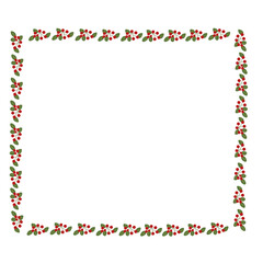 text box frame with holly berries