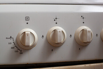 Gas stove kitchen temperature control buttons