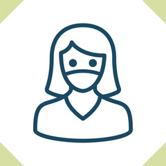 Naklejka premium Patient Icon