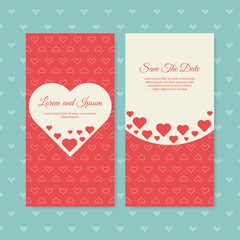 Wedding invitations, banners love, cards