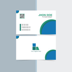 business card design . double sided business card template modern and clean style