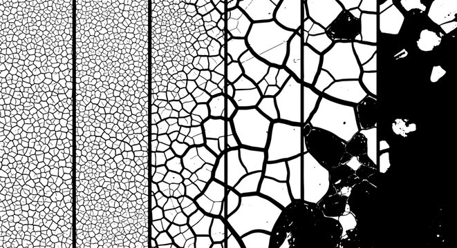 Desiccated Cracked Earth Pattern Transformation Showing Progressive Stages of Soil Dryness and Fragmentation for Environmental Science Presentations and Climate Change Awareness Initiatives (Abstract