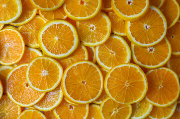 Macro orange texture background food advertising.