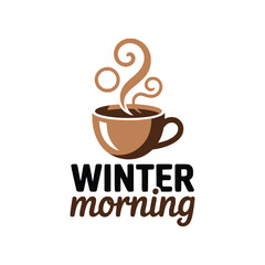 Coffee cup vector logo design. vector illustration