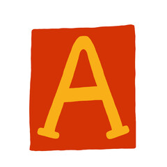 scrapbook alphabet journaling stickers - alphabet illustration letter