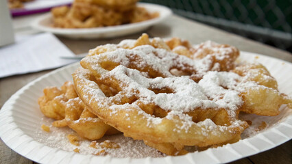 Fair Food Favorite &ndash; Funnel Cake with Powdered Sugar