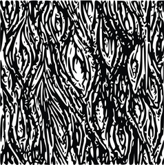 Seamless monochrome organic texture background vector illustration pattern.