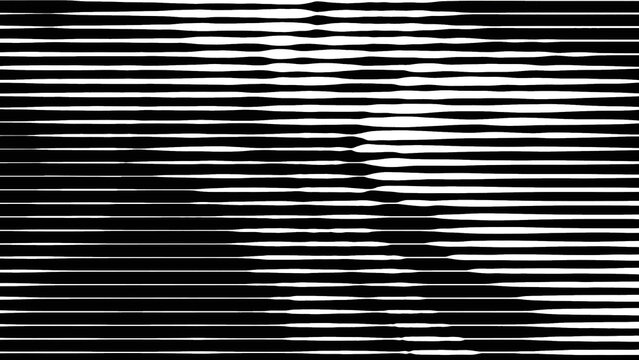 Abstract black white halftone pattern stripes texture artistic background