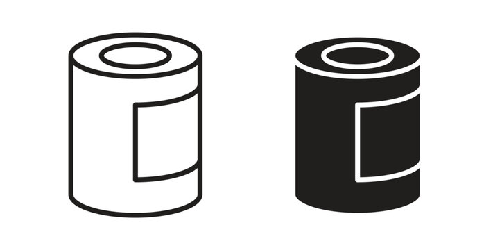 Can food icon in doodle and stroke style.