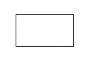 Rectangle shadow overlay creating a framed space, abstract effect on transparent background