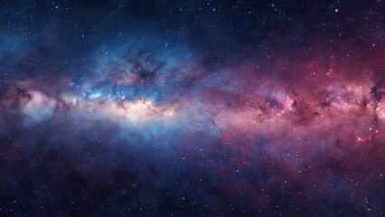 Fototapeta premium Vast starfield and colorful nebula clouds illuminate the cosmic expanse of space 89 characters