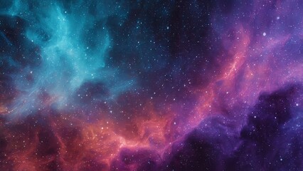 Obraz premium Deep space nebula with vibrant cosmic clouds and countless stars 70 characters