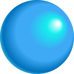 blue glossy sphere