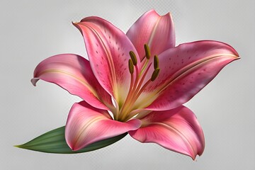 pink lily flower