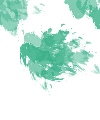 Vibrant turquoise cosmic cloudburst abstract visual art on dark transparent background isolated on transparent background