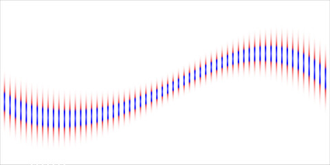 Cover Design of Abstract Wave Gradient Line Art