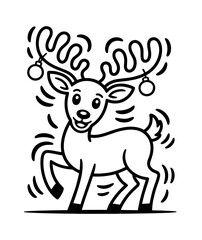 cool christmas deer
