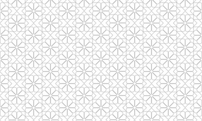 Geometric floral pattern design on a white background.  vector.