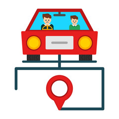 Driving Route Icon