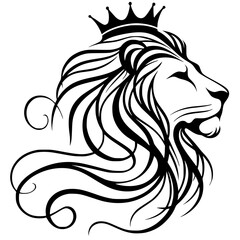 Crowned lion sketch