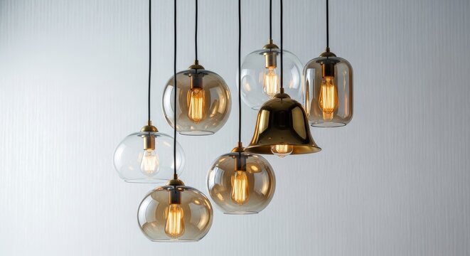 Modern Edison Bulb Pendant Lights Display