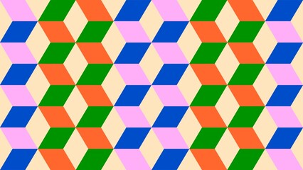 abstract geometric 3d cubes background