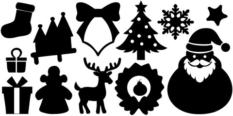 christmas icons set