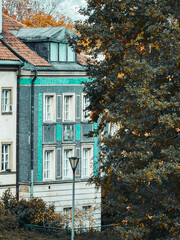 Turquoise Patterns: Urban Detail in Warsaw