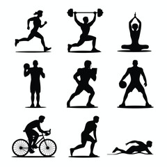 Collection of sport silhouettes for your design