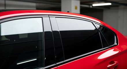 Fototapeta premium rear view of a car