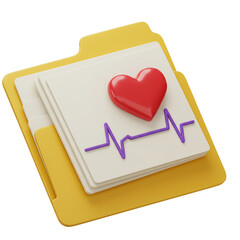 Health_Records_Folder_Red_Heart_Cardiology_Pulse_Icon_Transparent