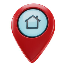 Red_Home_Location_Pin_Glossy_Icon_3D_Navigation_Transparent