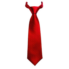  Red tie isolated on transparent or white background