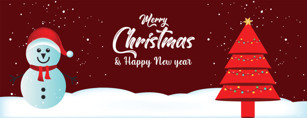 Christmas Holiday Promotion Banner Template with Festive Discount Sale Offer, Social Media Cover Design, Celebration Party Web Header, Modern Seasonal Background Illustration