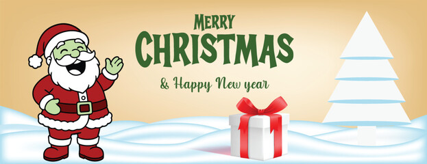 Christmas Celebration Web Banner Template with Holiday Party Theme, Special Offer Promotion Header Design, New Year Social Media Cover, Festive Sale Background Layout