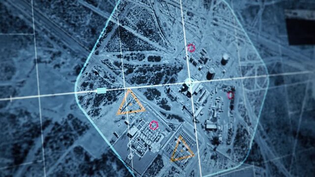 Advanced Military Surveillance System Detects Positions Of Terrorists. Military Surveillance System Used For Anti Terrorism Operation. Military Surveillance System Scans Area For Terrorists. Mission