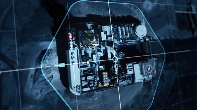 Satellite Network Starts Analysis Of Target Oil Platform Location Security. Satellite Discovers Surveillance Drones During Location Security Analysis. Analysis Of Location Security Using Satellite